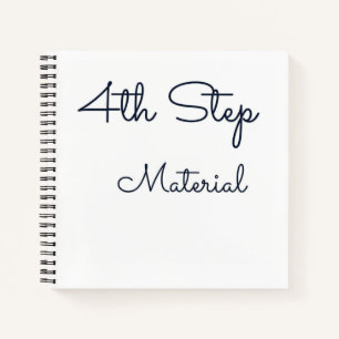 4th Step Notebook