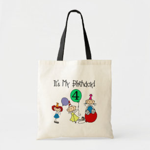 4th Stick Kids Party Birthday Tshirts and Gifts Tote Bag