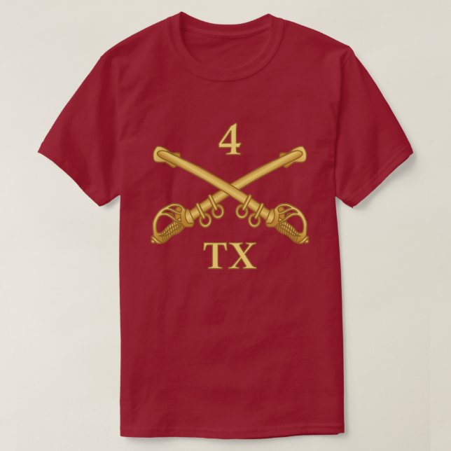4th Texas Cavalry T-Shirt (Design Front)