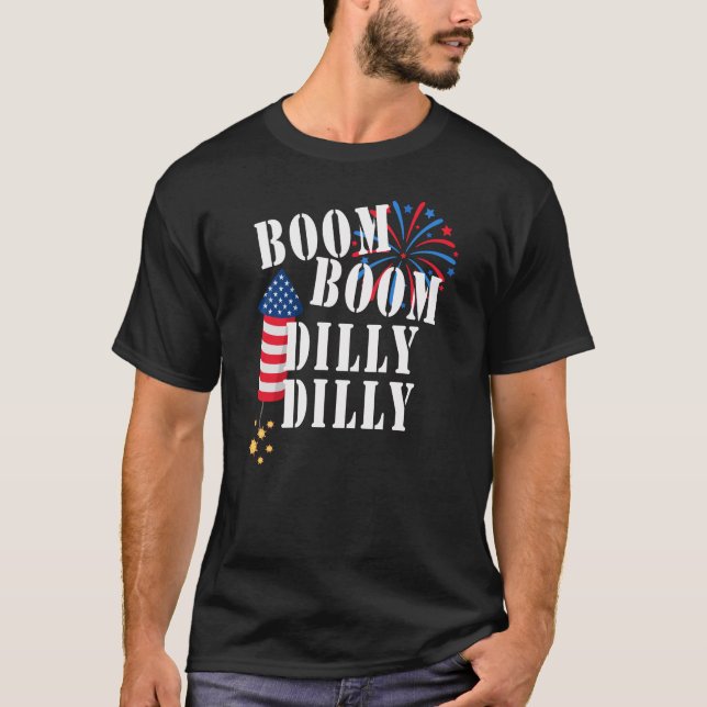 4tth of July Independence Dilly Dilly funny Mens T-Shirt (Front)