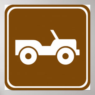 4WD Off-road Trail Highway Sign