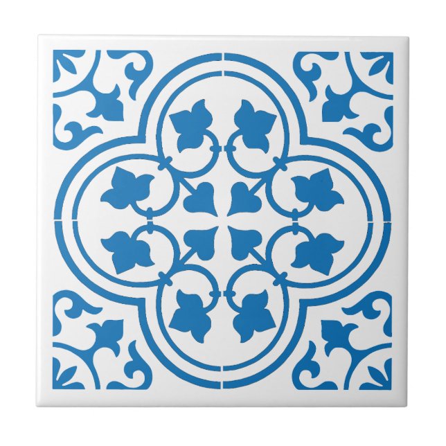 4x4 Talavera Ceramic Tile - 1 (Front)