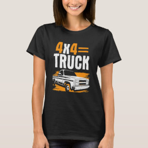 4x4 Truck Offroad Suv Pickup Redneck Rockabilly T-Shirt