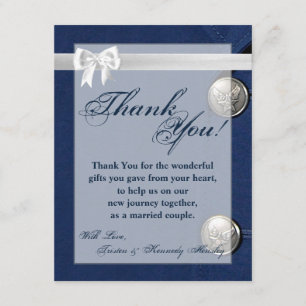 4x5 FLAT Thank You Card Air Force Class A Uniform