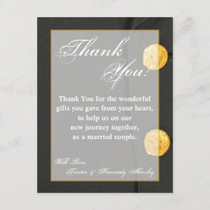 4x5 FLAT Thank You Card ARMY DRESS GREENS UNIFORM