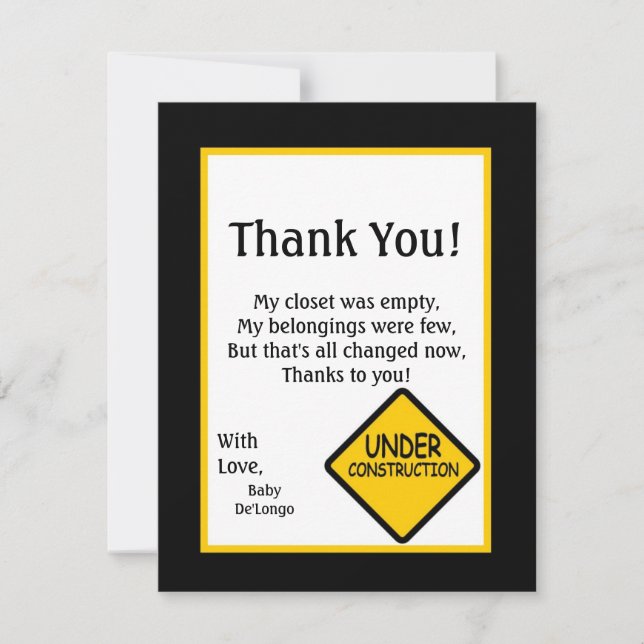 4x5 FLAT Thank you Card Construction (Front)