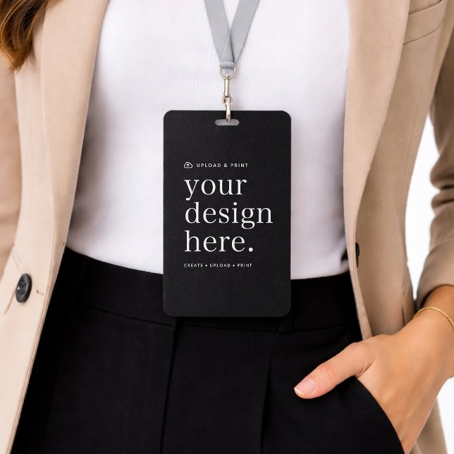 4x6 Badge ID Card | Custom Design Name Badges (Create, upload, print - a bespoke design badge created in your style, for business or personal use.)
