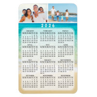 4x6 Photo Magnet Calendar 2026 Full Year