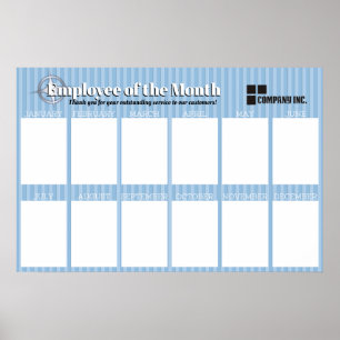 4X6 photos board employee of the month poster