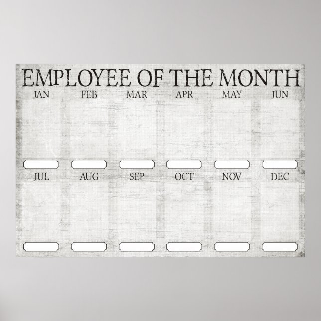 4X6 photos board employee of the month poster (Front)