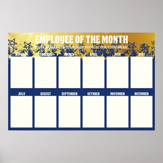 4x6 Photos Board Employee Of The Month Poster Zazzle Com Au