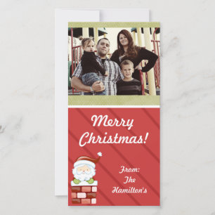 4x8 Coming Down the Chimney PHOTO Card