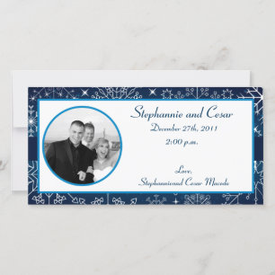 4x8 Engagement Photo Announcement Blue Star