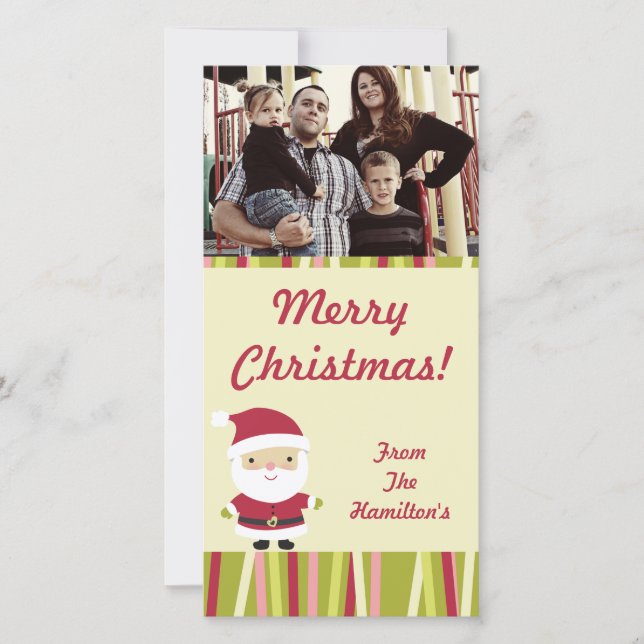4x8 Jolly St.Nick PHOTO Card (Front)