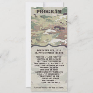 4x9.25 Program Cards Army OCP Camo Uniform Camofla