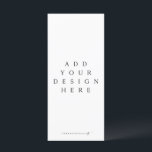 4x9" Menu or Program Custom Design Printing<br><div class="desc">Download your template as a JPEG with the 'bleed' option selected. Double-click to open the .zip file. Add your files to the front and back for your perfectly designed menu,  program,  or any other 4x9" template.</div>