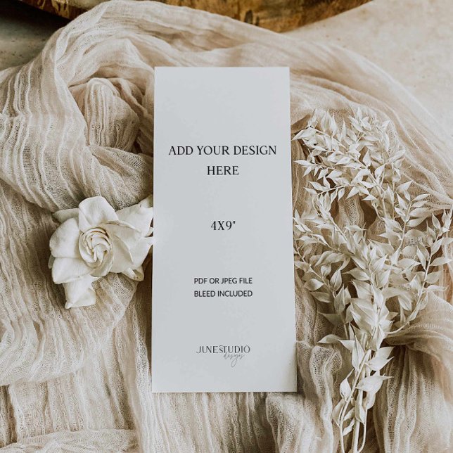 4x9" Menu or Program Printing  (Creator Uploaded)