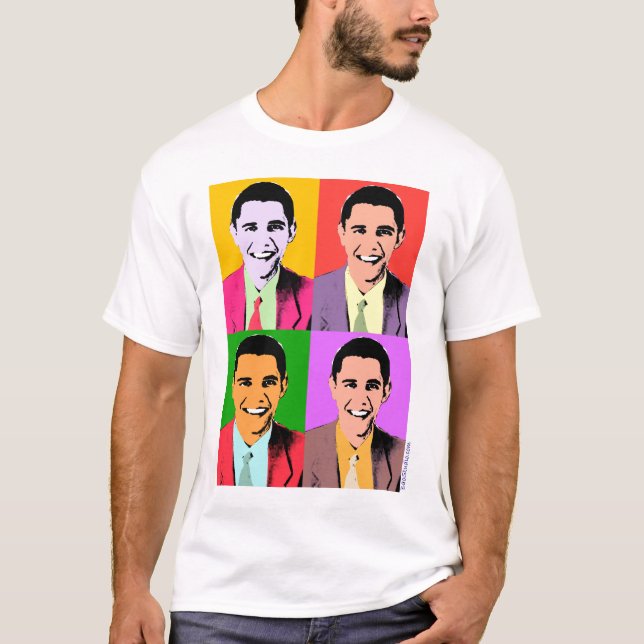 4x Barack Obama - Pop Art T-shirt (Front)