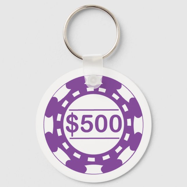 $500 Casino Chip Keychain (Front)