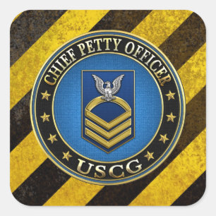 [500] CG: Chief Petty Officer (CPO) Square Sticker