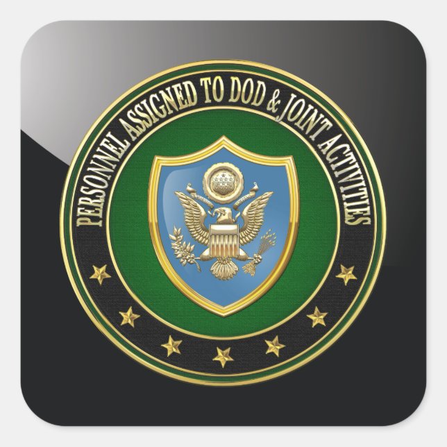 [500] DOD & Joint Activities CSIB Special Edition Square Sticker (Front)