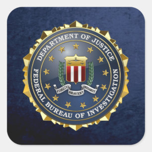 [500] FBI Special Edition Square Sticker