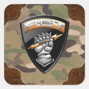 [500] Forward Observer (FIST) [Emblem] Square Sticker