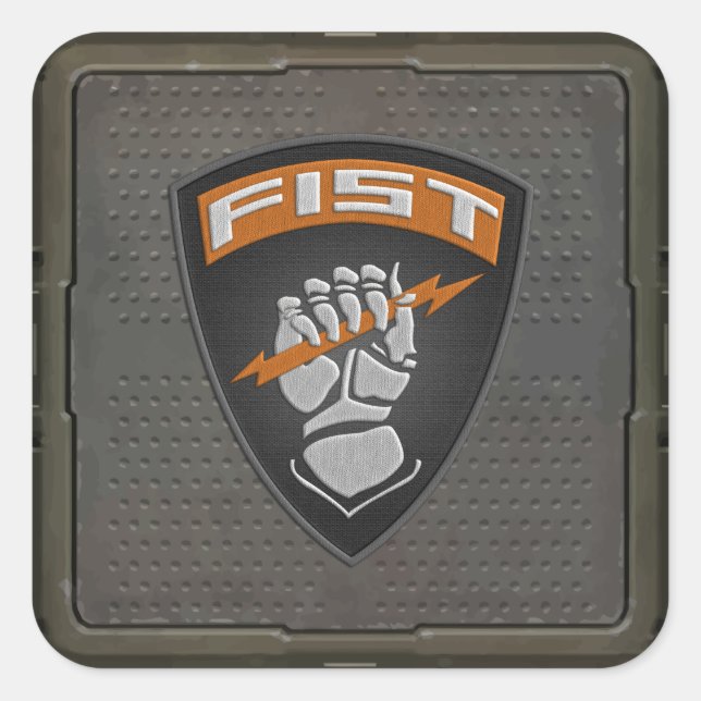 [500] Forward Observer (FIST) [Patch] Square Sticker (Front)