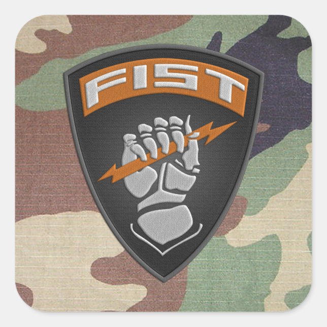 [500] Forward Observer (FIST) [Patch] Square Sticker (Front)