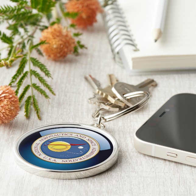 [500] NASA Emblem [3D] Key Ring (Side)