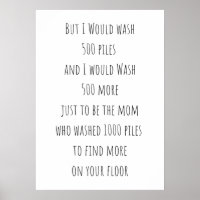 500 piles of laundry sign