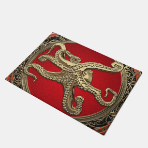 [500] Sacred Gold Octopus in Defensive Posture Doormat