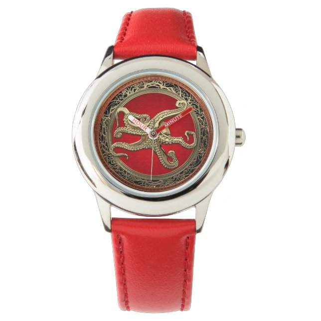 [500] Sacred Gold Octopus in Defensive Posture Watch (Front)