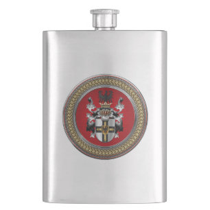 [500] Teutonic Order Coat of Arms Hip Flask