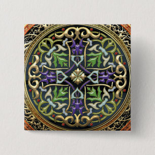 [500] Treasure Trove: Celtic Cross 15 Cm Square Badge