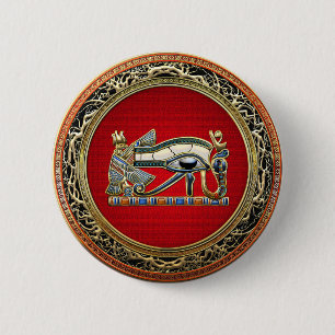 [500] Treasure Trove: The Eye of Horus 6 Cm Round Badge