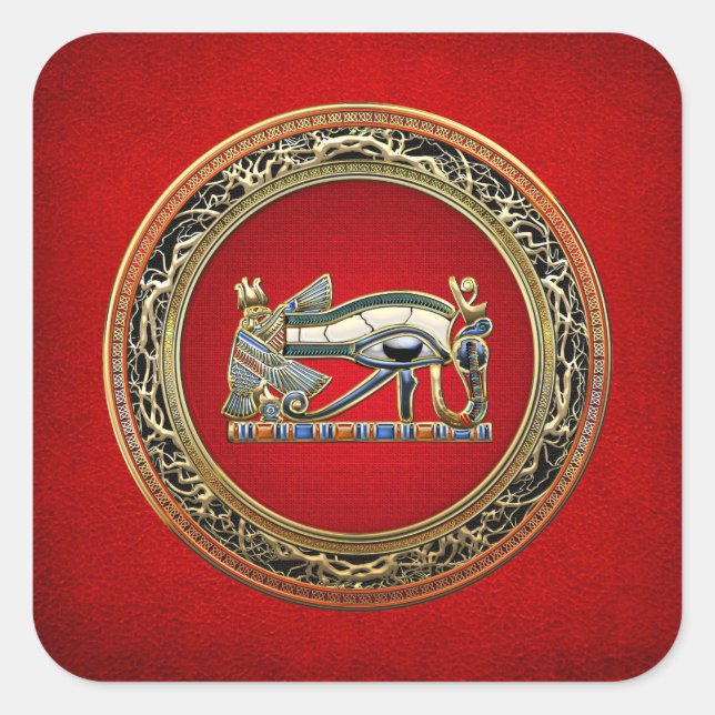 [500] Treasure Trove: The Eye of Horus Square Sticker (Front)