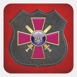 [500] Ukrainian Ground Forces Emblem Square Sticker