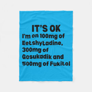 500mg itol Sarcastic Nurse Inappropriate Humour Fleece Blanket