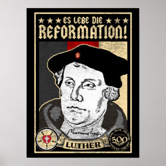 500th Anniversary Reformation Luther Poster-German Poster