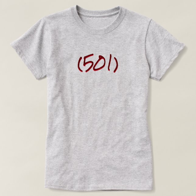 (501) Area Code T-Shirt (Design Front)