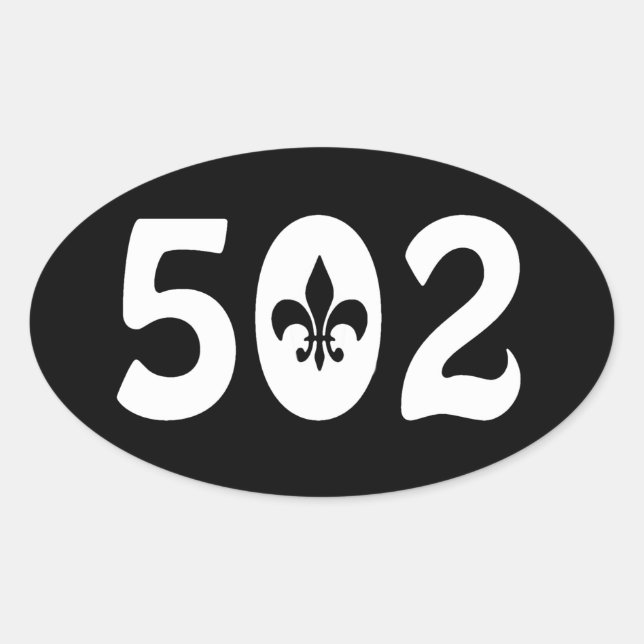 502 OVAL STICKER (Front)