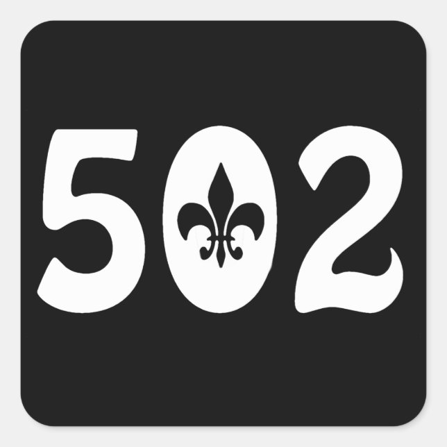 502 SQUARE STICKER (Front)
