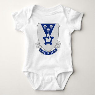 503rd Parachute Infantry Regiment - PIR - The Rock Baby Bodysuit
