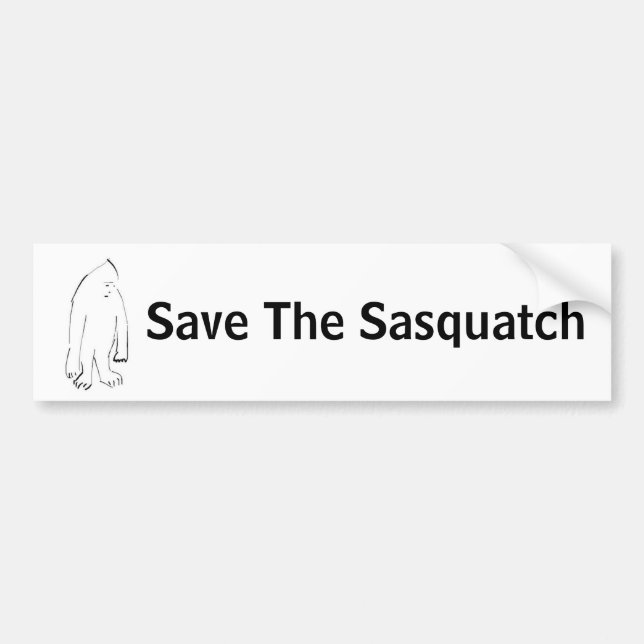 504590327_dc60e33955, Save The Sasquatch Bumper Sticker (Front)
