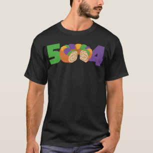 504 Mardi Gras King Cake New Orleans Parade Carniv T-Shirt
