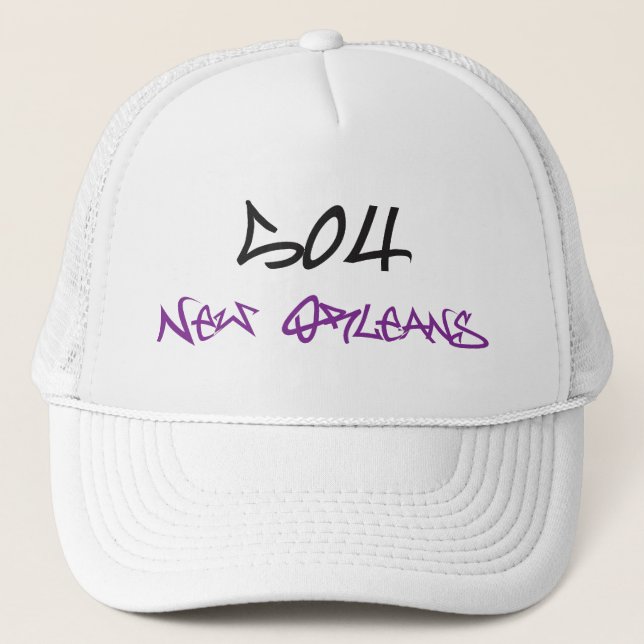 504 NEW ORLEANS GRAFFITI TRUCKER HAT (Front)