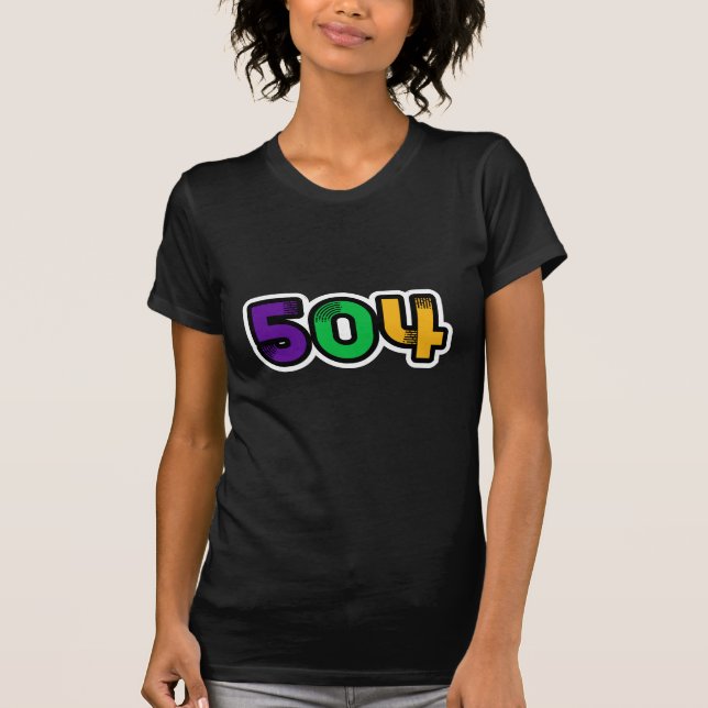 504 New Orleans Mardi Gras T-Shirt (Front)