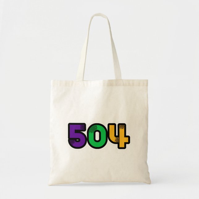 504 New Orleans Mardi Gras Tote Bag (Front)
