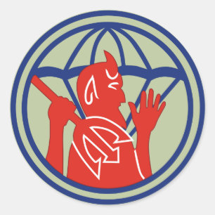 504th PIR REG (WWII) Classic Round Sticker